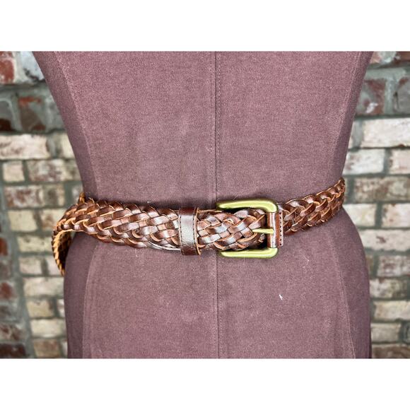 Split leather belt brown size large - Picture 8 of 10